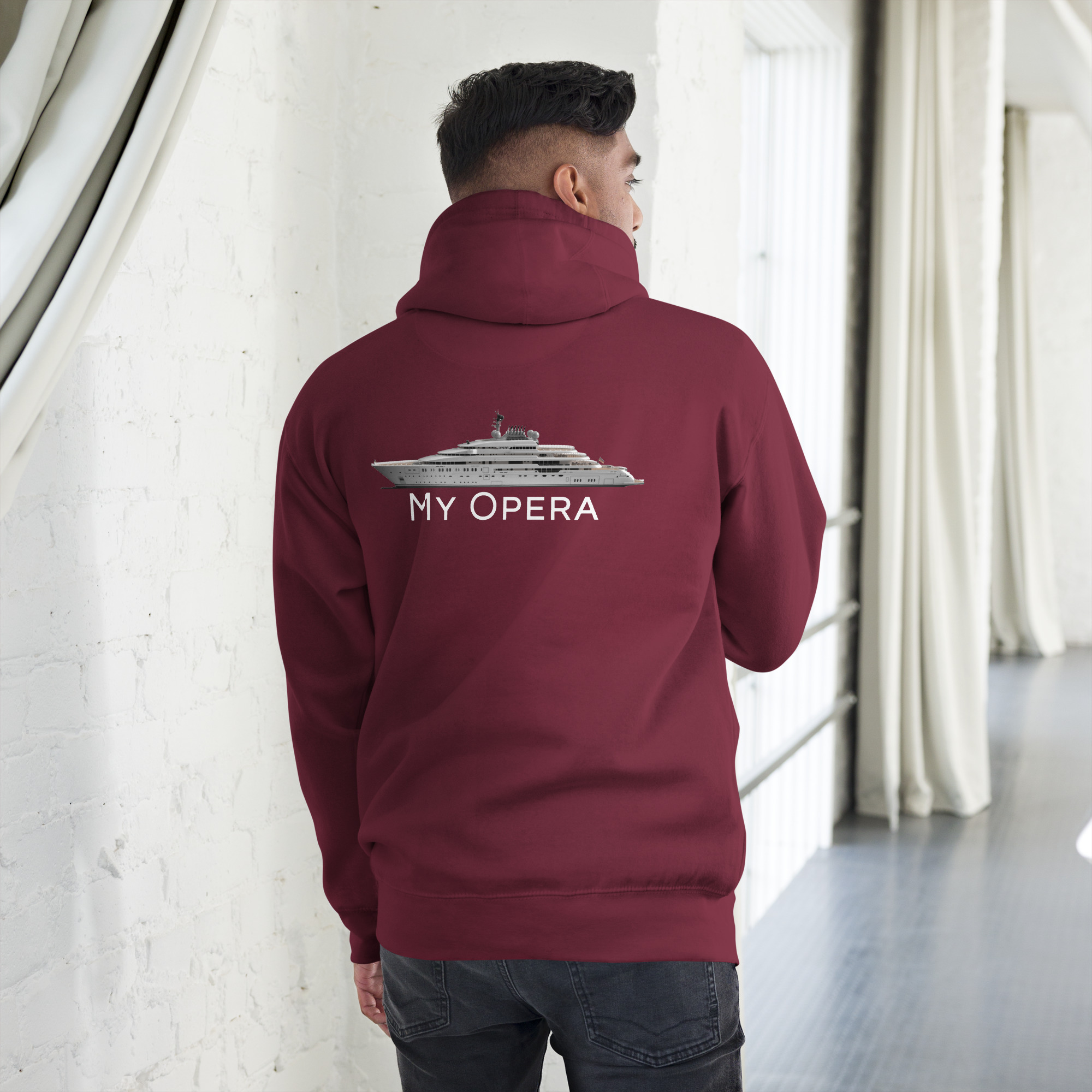 Unisex-Kapuzenpullover/ Hoodie Superyacht OPERA – Bild 6