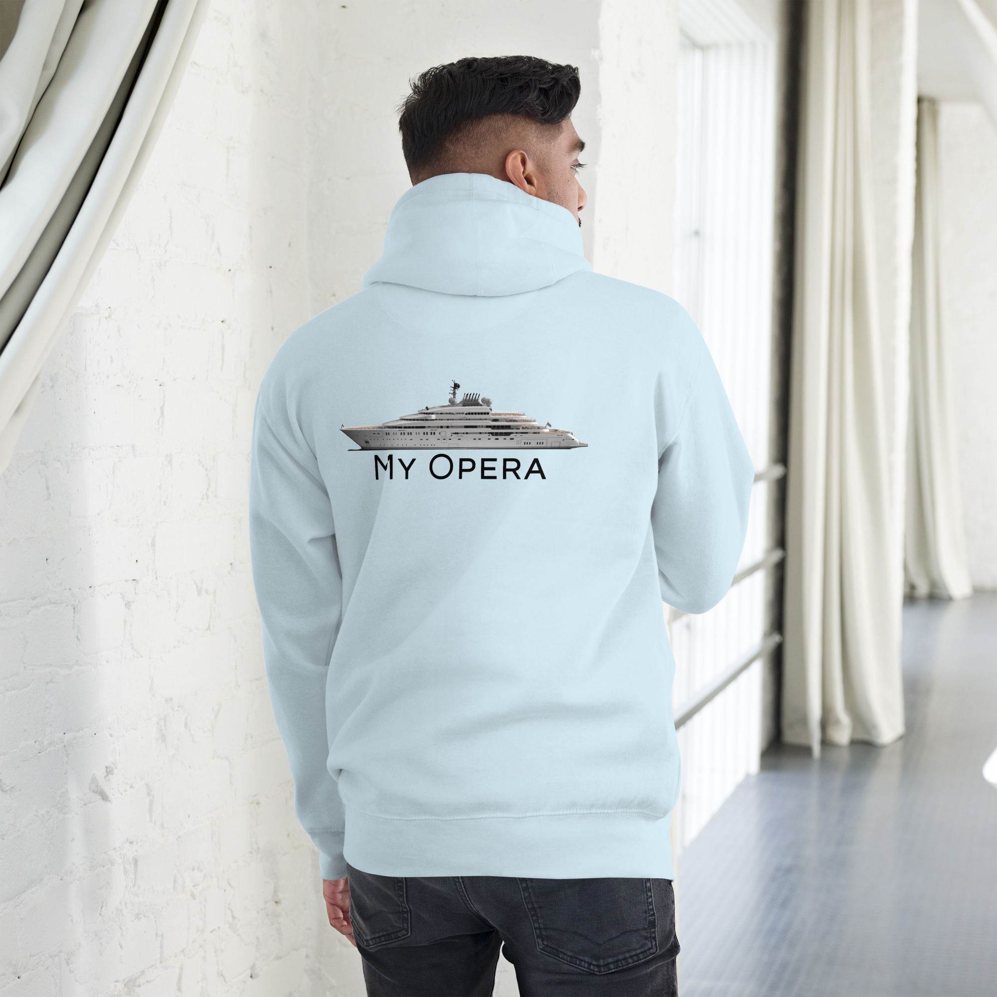 Unisex-Kapuzenpullover/ Hoodie Superyacht OPERA – Bild 4